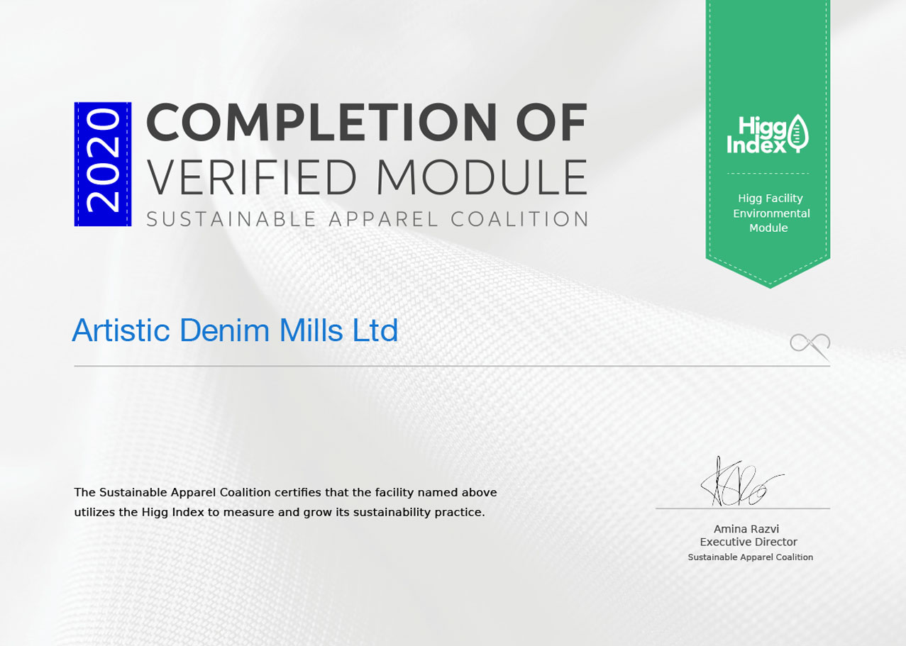 Higg Index FSLM self-assessment, Artistic Denim Mills